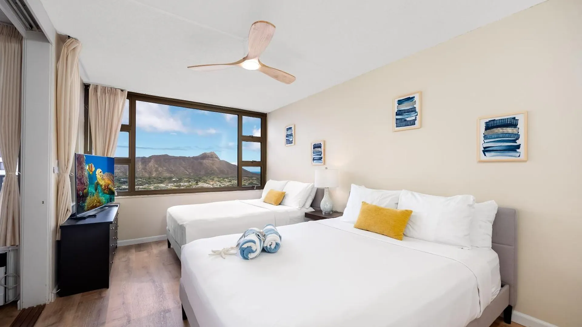 Beautiful 34Fl Condo - Diamond Head View - Parking 檀香山 公寓